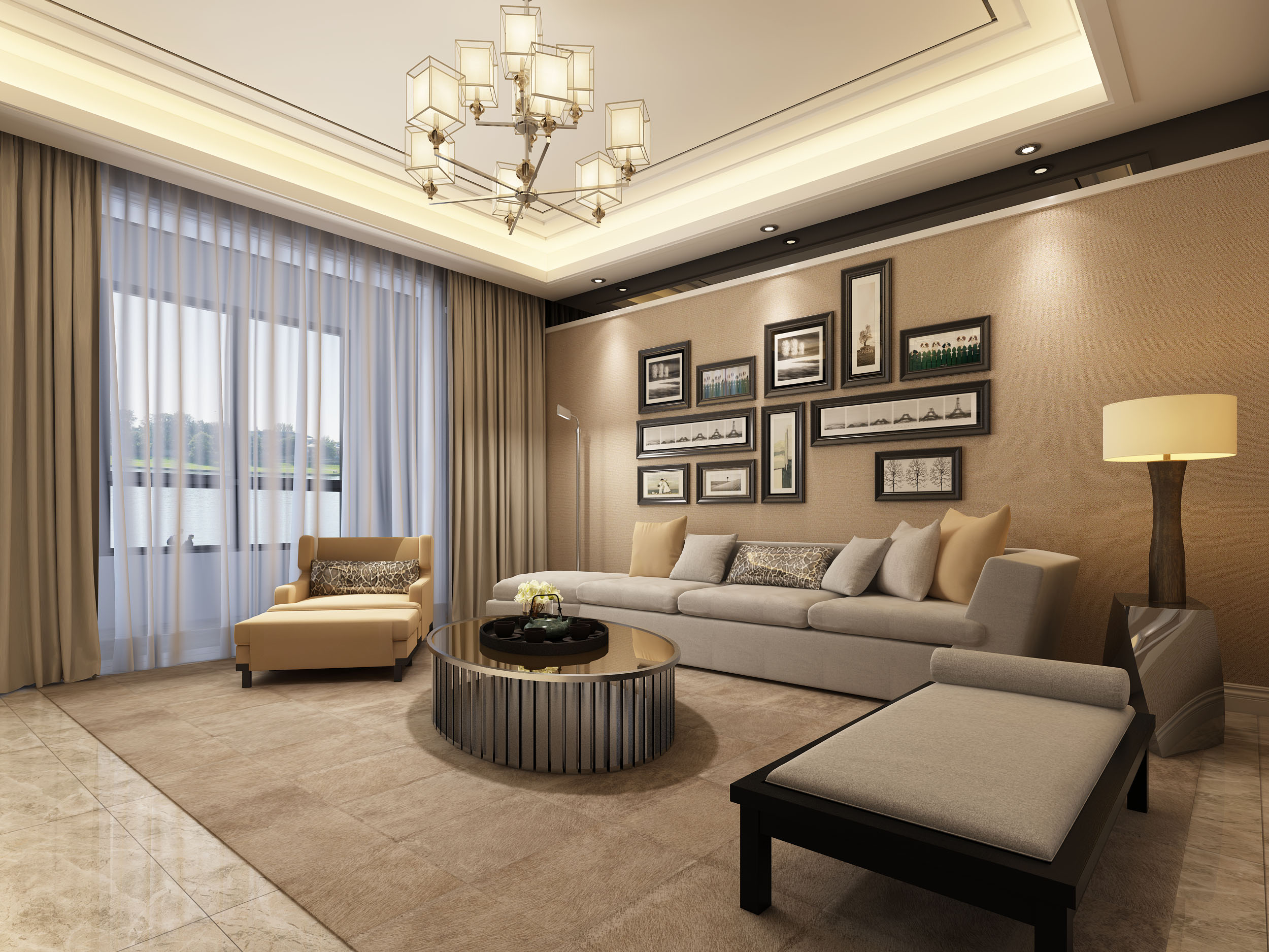 貴陽未來方舟大平層,現代風格裝修設計案例!